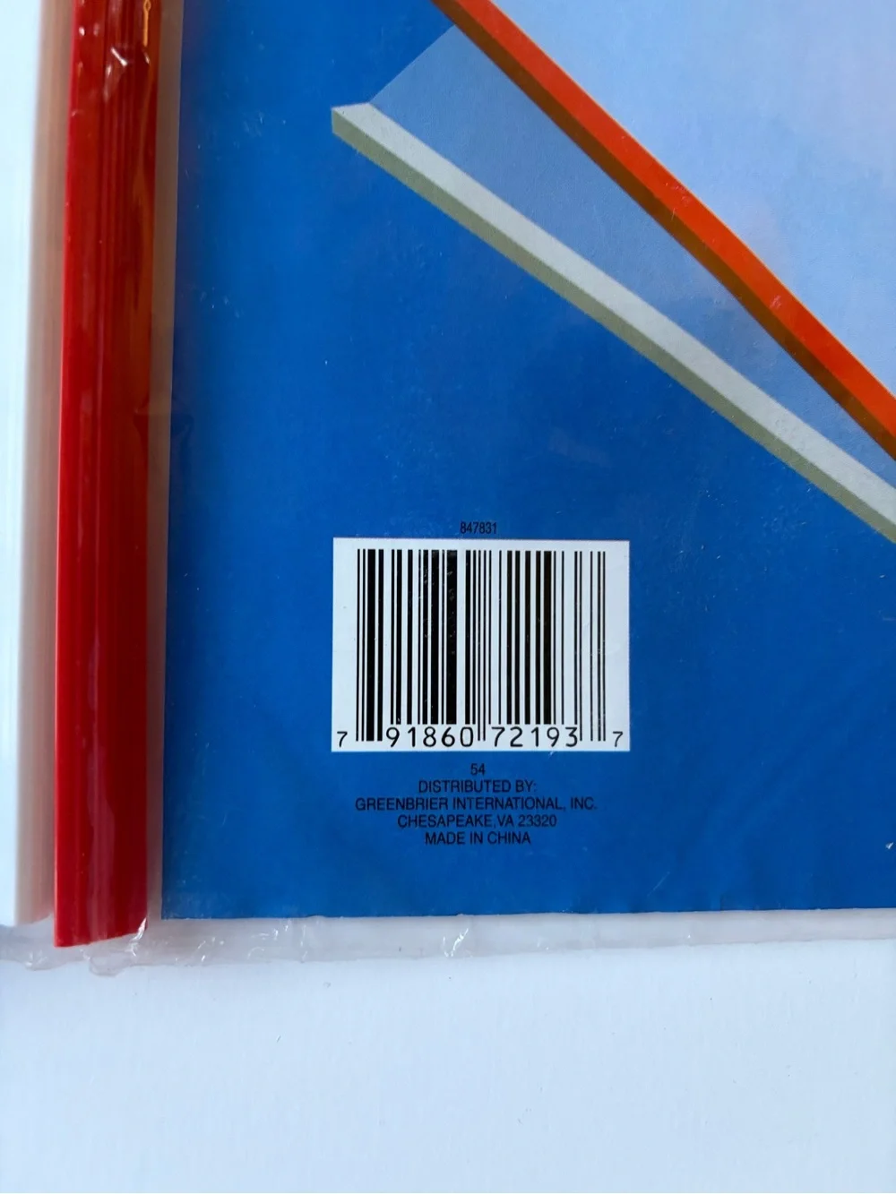 Pack of Six New See-thru Report Covers with Red White and Blue Colored Spines